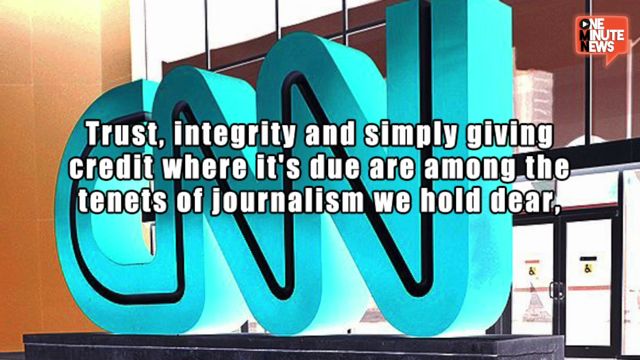 Trust, integrity and simply giving credit where it's due are among the tenets of journalism we hold dear (CNN, 2014).